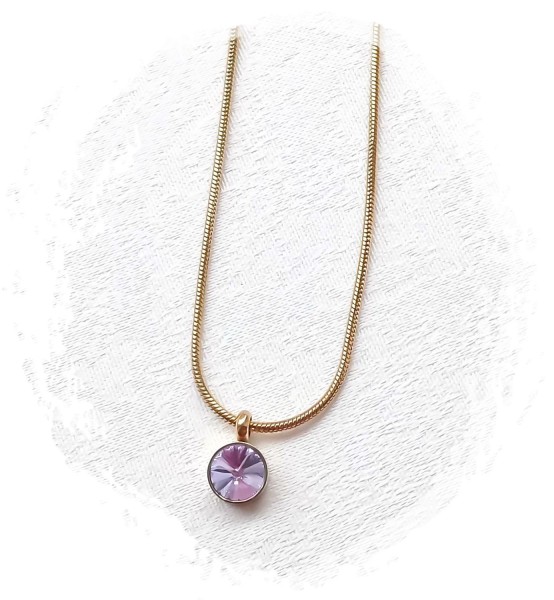 Edelstahlkette "lavendel"