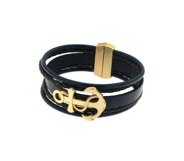 Lederarmband "Anker"