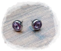 Edelstahlohrstecker "lila" Edelstahlohrstecker "lila"