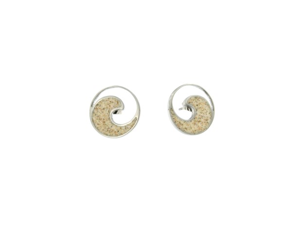 Edelstahlohrstecker "Welle"