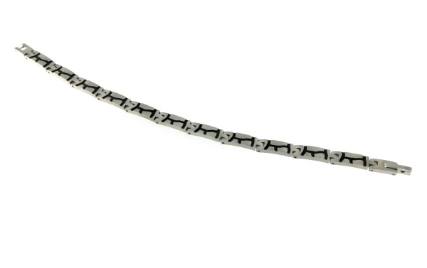 Edelstahlarmband "Black-Steel-Mix"