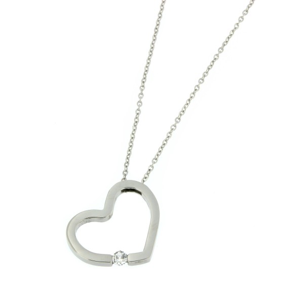 Edelstahlkette "Herz"