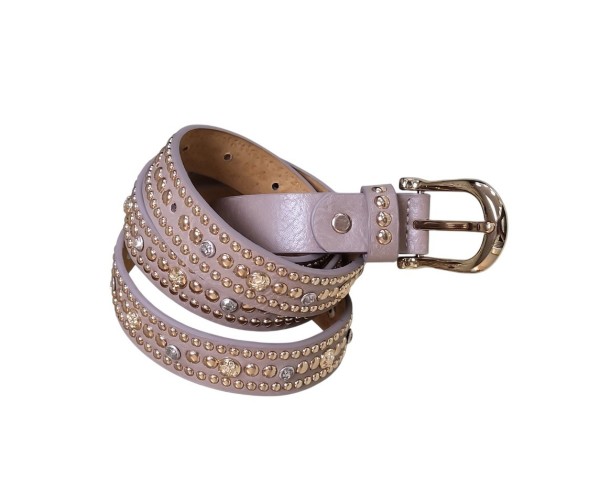 Nietengürtel "Taupe"