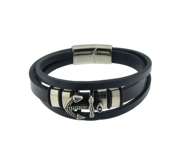 Lederarmband "Anker"
