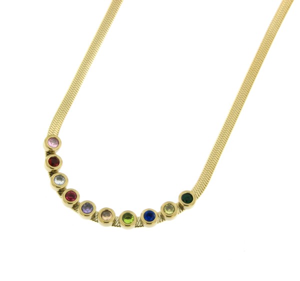Edelstahlcollier "Rainbow"