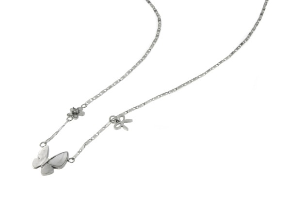 Kinder-Edelstahlkette &quot;Butterfly&quot;