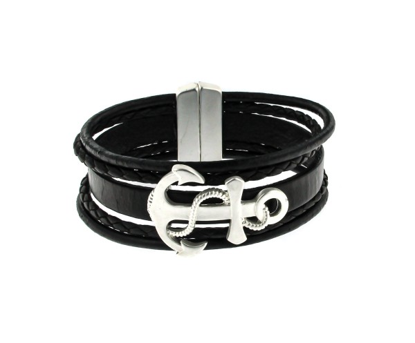Lederarmband "Anker"