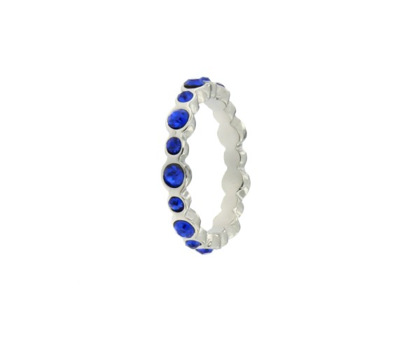 Edelstahlring "Royalblue"