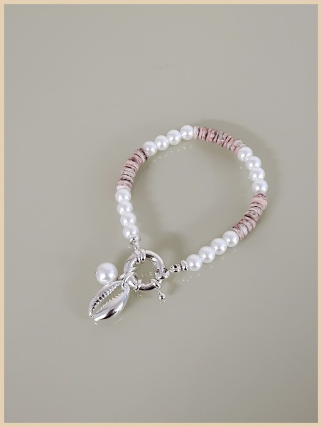 Perlarmband "Muschel"