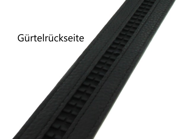 Solo-Automatik-Ledergürtel "Nussbraun"