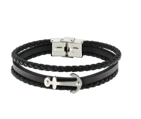 Lederarmband "Anker"