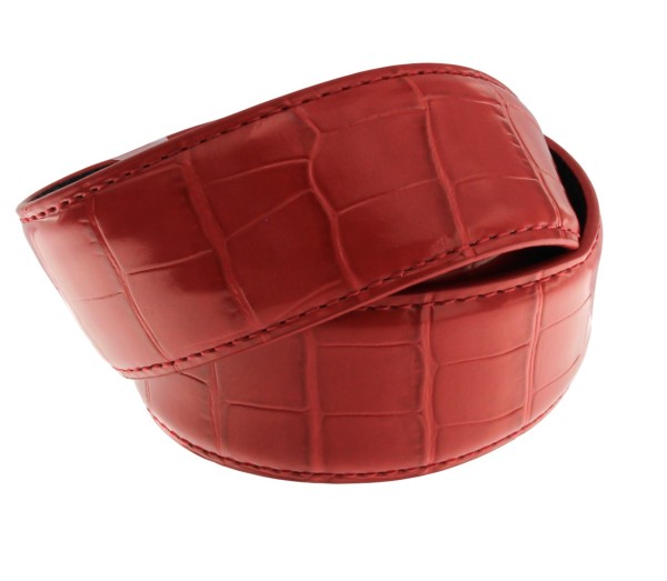 Solo-Automatik-Ledergürtel &quot;rot&quot;