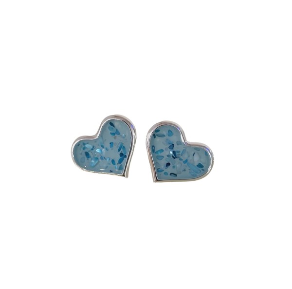 Ohrschmuck "Aqua-Hearts"
