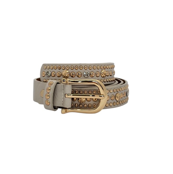 Nietengürtel "Beige"