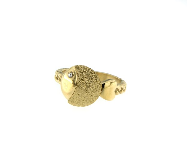 Edelstahlring "Fisch"