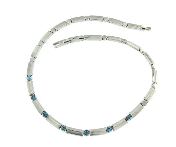 Edelstahlcollier "Blue Ocean"