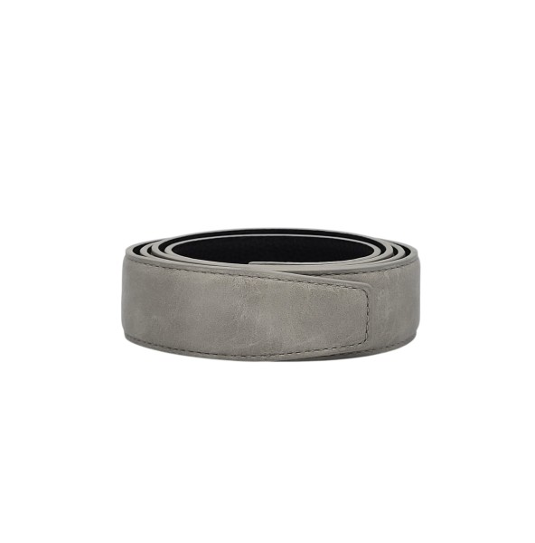 Solo-Automatik-Ledergürtel "hellgrau"