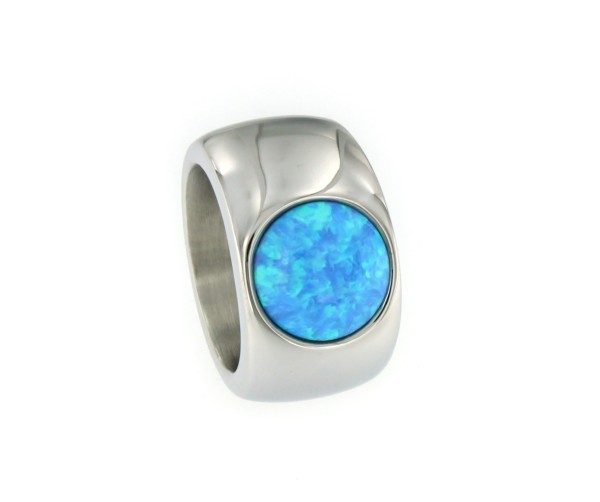 Edelstahlring "opal"