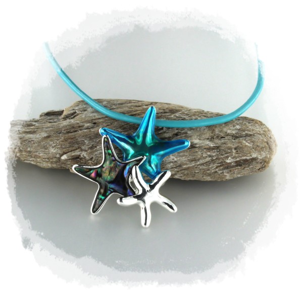 Lederkette "Seesterne"