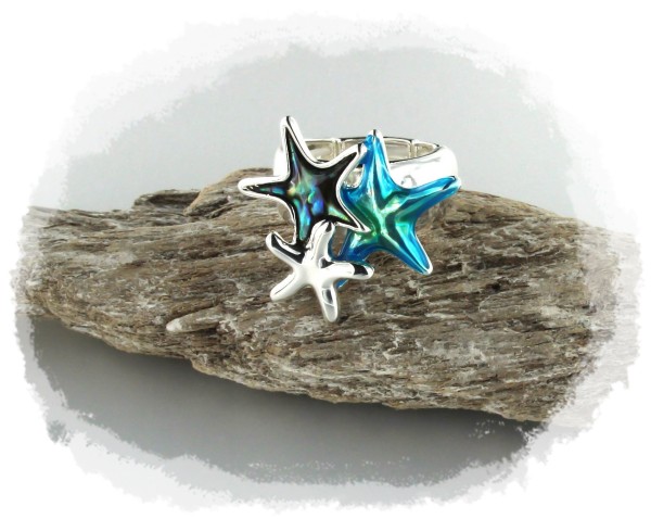 Stretchring "Seesterne"