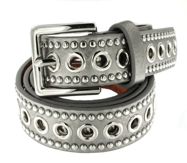 Nietengürtel &quot;silber&quot;