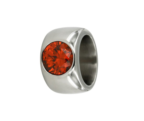 Edelstahlring &quot;orange&quot;