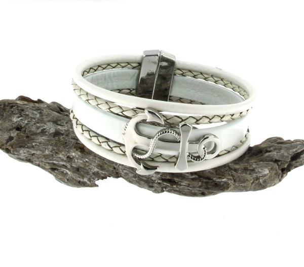 Lederarmband "Anker"