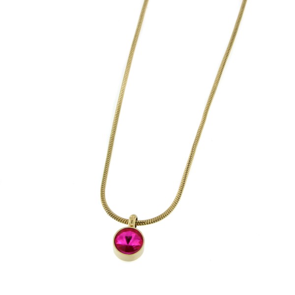 Edelstahlkette "pink"