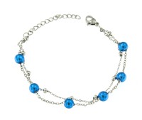 Edelstahlarmband "dunkelblau" Edelstahlarmband "dunkelblau"