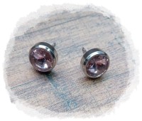 Edelstahlohrstecker "rosa" Edelstahlohrstecker "rosa"
